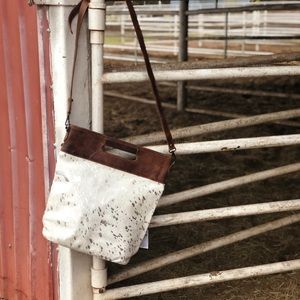 Genuine cowhide and leather concealed purse!
